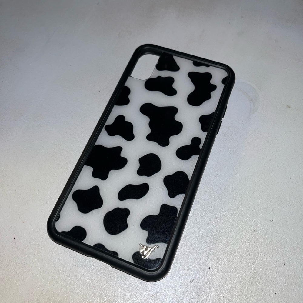 Wildflower Cow Print case for iPhone XS Max
